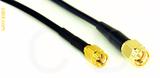 Coaxial Cable, SSMA to SMA, RG174 low loss, 1 foot, 50 ohm