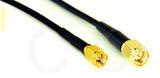 Coaxial Cable, SSMA to SMA, RG174 low noise, 1 foot, 50 ohm