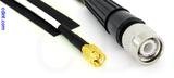 Coaxial Cable, SSMA to TNC, RG188, 1 foot, 50 ohm