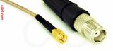 Coaxial Cable, SSMA to TNC female, RG316, 1 foot, 50 ohm