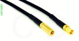 Coaxial Cable, SSMB to SSMC, RG174 low loss, 1 foot, 50 ohm