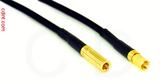 Coaxial Cable, SSMB to SSMC, RG174 low noise, 1 foot, 50 ohm