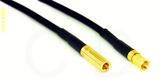 Coaxial Cable, SSMB to SSMC, RG174 flexible (TPR jacket), 1 foot, 50 ohm