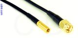 Coaxial Cable, SSMB to SMA, RG174 low noise, 1 foot, 50 ohm