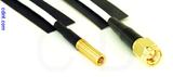 Coaxial Cable, SSMB to SMA, RG188, 1 foot, 50 ohm