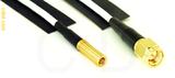 Coaxial Cable, SSMB to SMA, RG188 low noise, 1 foot, 50 ohm