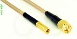 Coaxial Cable, SSMB to SMA, RG316 double shielded, 1 foot, 50 ohm