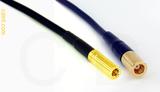 Coaxial Cable, SSMB to SMB plug (female contact), RG174, 1 foot, 50 ohm