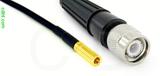 Coaxial Cable, SSMB to TNC, RG174, 1 foot, 50 ohm