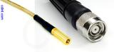 Coaxial Cable, SSMB to TNC reverse polarity, RG316, 1 foot, 50 ohm