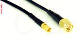 Coaxial Cable, SSMC to SMA, RG174, 1 foot, 50 ohm