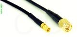 Coaxial Cable, SSMC to SMA, RG174 low noise, 1 foot, 50 ohm