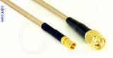 Coaxial Cable, SSMC to SMA, RG316 double shielded, 10 foot, 50 ohm