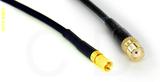 Coaxial Cable, SSMC to SMA female, RG174, 1 foot, 50 ohm