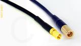 Coaxial Cable, SSMC to SMB plug (female contact), RG174, 1 foot, 50 ohm