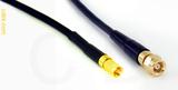 Coaxial Cable, SSMC to SMC (Subvis), RG174, 1 foot, 50 ohm