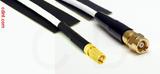 Coaxial Cable, SSMC to SMC (Subvis), RG188, 1 foot, 50 ohm