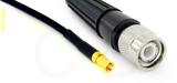 Coaxial Cable, SSMC to TNC, RG174, 1 foot, 50 ohm