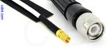 Coaxial Cable, SSMC to TNC, RG188 low noise, 1 foot, 50 ohm