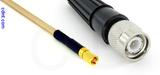 Coaxial Cable, SSMC to TNC, RG316 double shielded, 1 foot, 50 ohm