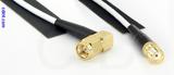 Coaxial Cable, SMA 90 degree (right angle) to SMA female, RG188, 2 foot, 50 ohm