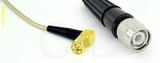 Coaxial Cable, SMA 90 degree (right angle) to TNC, RG316, 1 foot, 50 ohm