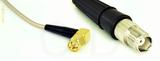 Coaxial Cable, SMA 90 degree (right angle) to TNC female, RG316 double shielded, 24 foot, 50 ohm