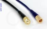 Coaxial Cable, SMA female to SMB plug (female contact), RG174, 1 foot, 50 ohm