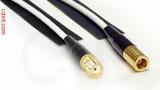 Coaxial Cable, SMA female to SMB plug (female contact), RG188, 1 foot, 50 ohm