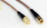 Coaxial Cable, SMA female to SMB plug (female contact), RG316, 1 foot, 50 ohm