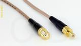 Coaxial Cable, SMA female to SMB jack (male contact), RG316, 1 foot, 50 ohm