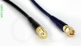 Coaxial Cable, SMA female to SMC (Subvis), RG174, 1 foot, 50 ohm