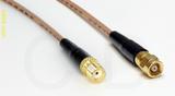 Coaxial Cable, SMA female to SMC (Subvis), RG316, 1 foot, 50 ohm