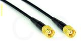 Coaxial Cable, SMA reverse polarity to SMA reverse polarity, RG174 low noise, 12 foot, 50 ohm