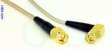 Coaxial Cable, SMA to SMA 90 degree (right angle), RG316, 1 foot, 50 ohm