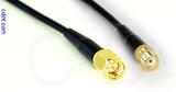 Coaxial Cable, SMA to SMA female, RG174 low noise, 10 foot, 50 ohm