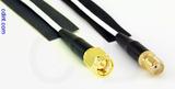 Coaxial Cable, SMA to SMA female, RG196 low noise, 1 foot, 50 ohm