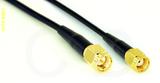 Coaxial Cable, SMA to SMA reverse polarity, RG174, 1 foot, 50 ohm