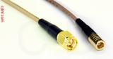 Coaxial Cable, SMA to SMB plug (female contact), RG316, 2 foot, 50 ohm