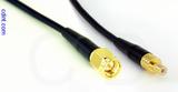 Coaxial Cable, SMA to SMB jack (male contact), RG174, 1 foot, 50 ohm