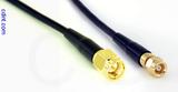 Coaxial Cable, SMA to SMC (Subvis), RG174 low loss, 1 foot, 50 ohm