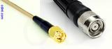 Coaxial Cable, SMA to TNC reverse polarity, RG316, 1 foot, 50 ohm