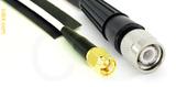 Coaxial Cable, SMA to TNC, RG188 low noise, 1 foot, 50 ohm