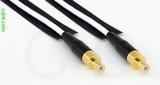 Coaxial Cable, SMB jack (male contact) to SMB jack (male contact), RG188, 2 foot, 50 ohm