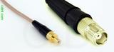 Coaxial Cable, SMB jack (male contact) to TNC female, RG316, 1 foot, 50 ohm