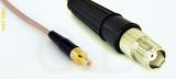 Coaxial Cable, SMB jack (male contact) to TNC female, RG316 double shielded, 6 foot, 50 ohm