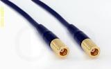 Coaxial Cable, SMB plug (female contact) to SMB plug (female contact), RG174, 1 foot, 50 ohm