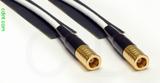 Coaxial Cable, SMB plug (female contact) to SMB plug (female contact), RG188, 1 foot, 50 ohm