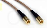 Coaxial Cable, SMB plug (female contact) to SMB plug (female contact), RG316, 1 foot, 50 ohm