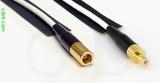 Coaxial Cable, SMB plug (female contact) to SMB jack (male contact), RG188, 10 foot, 50 ohm